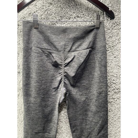 Womens Butt Scrunch High Waist Slim Fit Leggings Yoga Pants Size L Gray - Picture 3 of 11